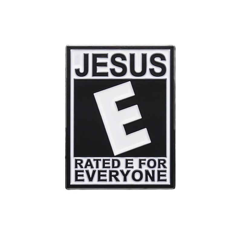 Jesus "Rated E for Everyone" - Soft Enamel Pin